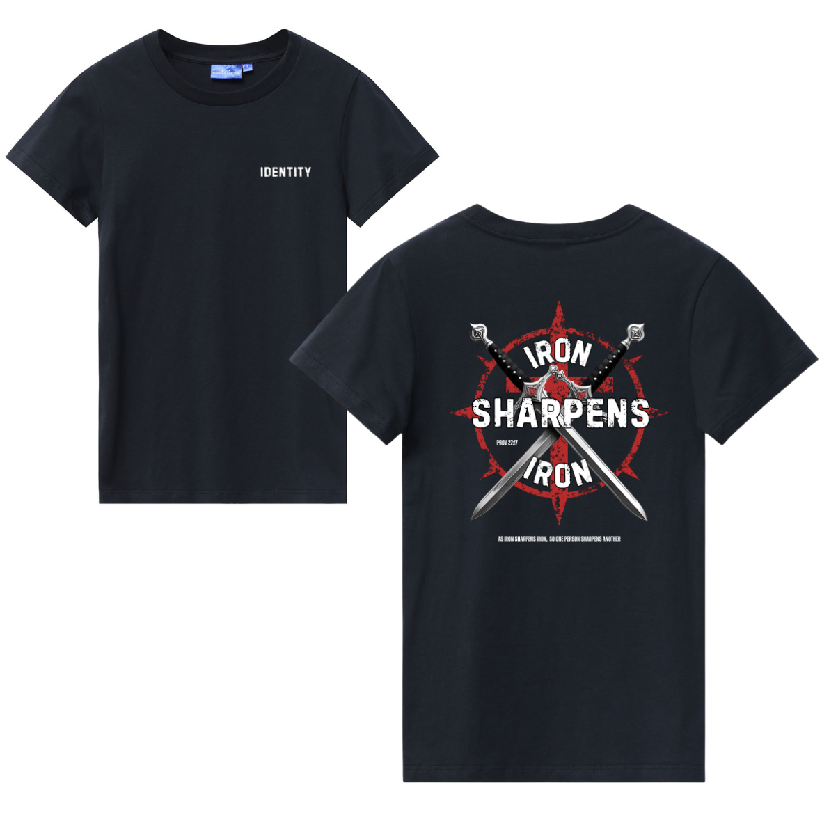 Iron Sharpens Iron, Christian Mens T-shirt