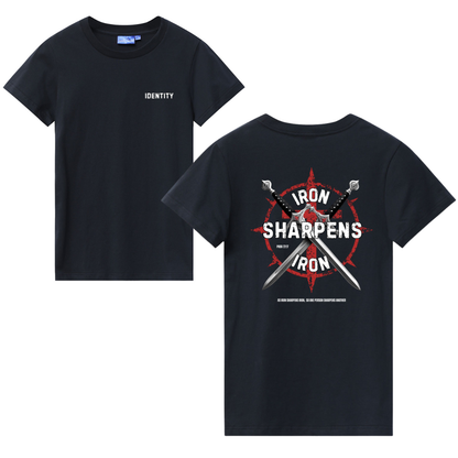 Iron Sharpens Iron, Christian Mens T-shirt