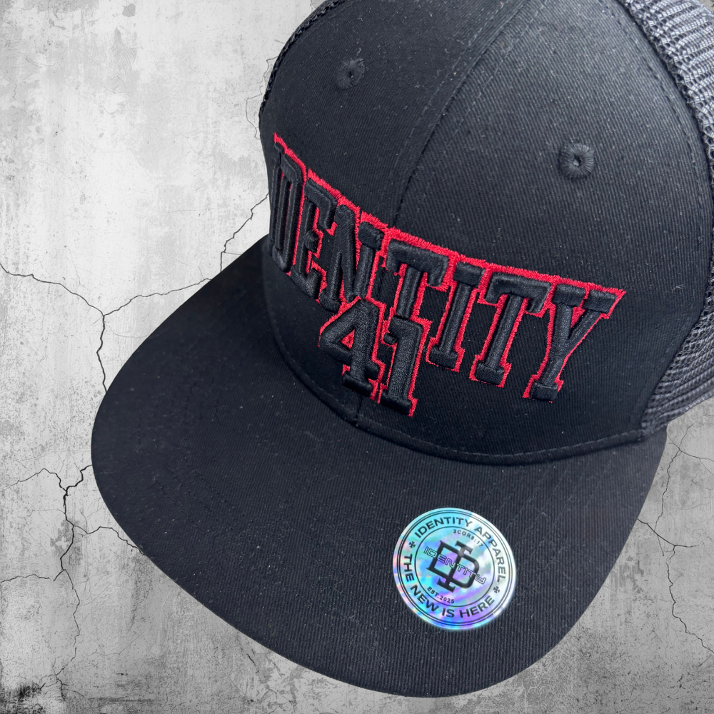 Identity 41 Snap back mesh trucker cap