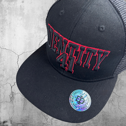 Identity 41 Snap back mesh trucker cap