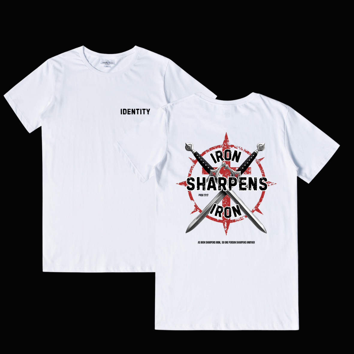 Iron Sharpens Iron, Christian Mens T-shirt