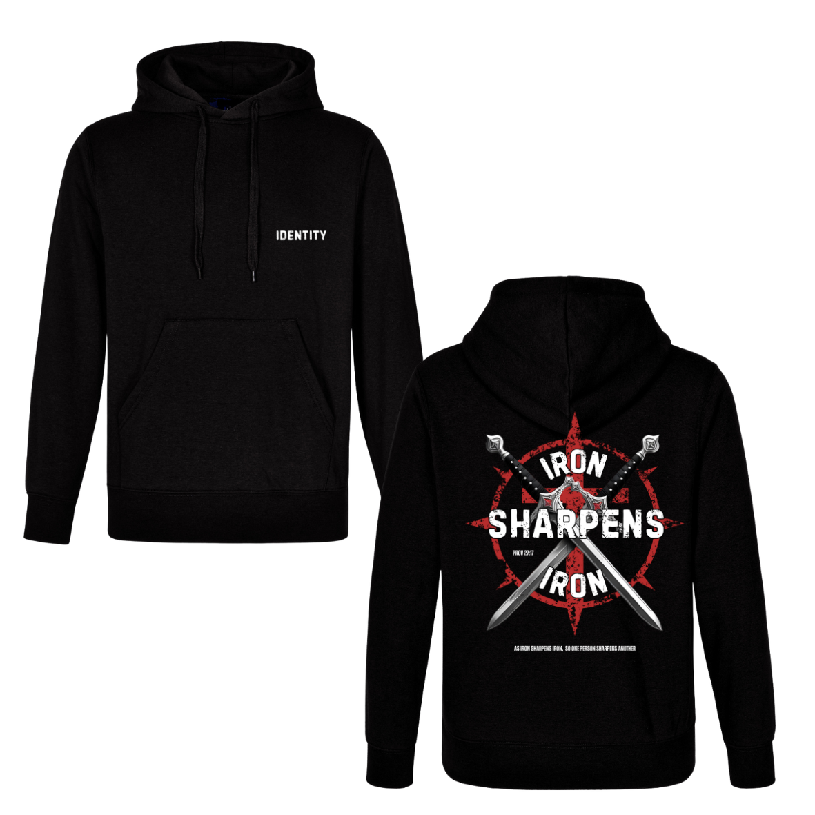 Iron Sharpens Iron Mens Hoodies