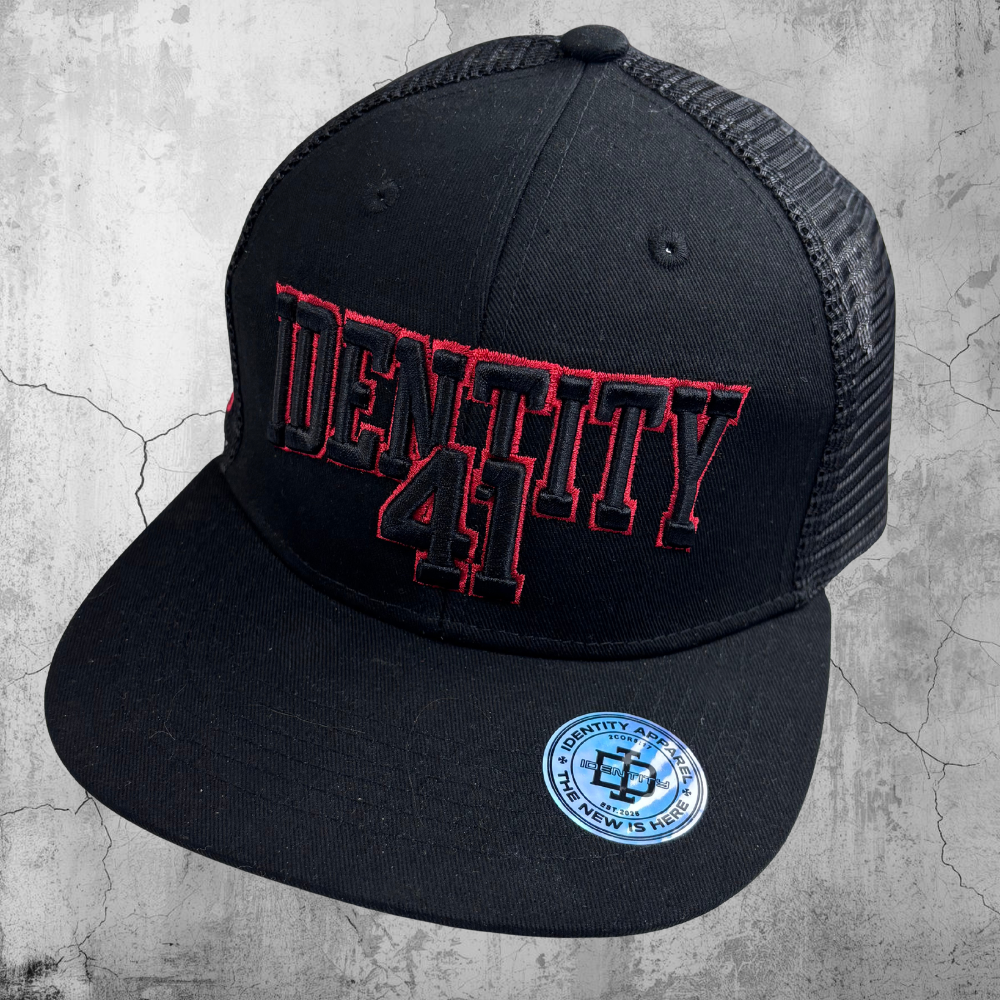 Identity 41 Snap back mesh trucker cap