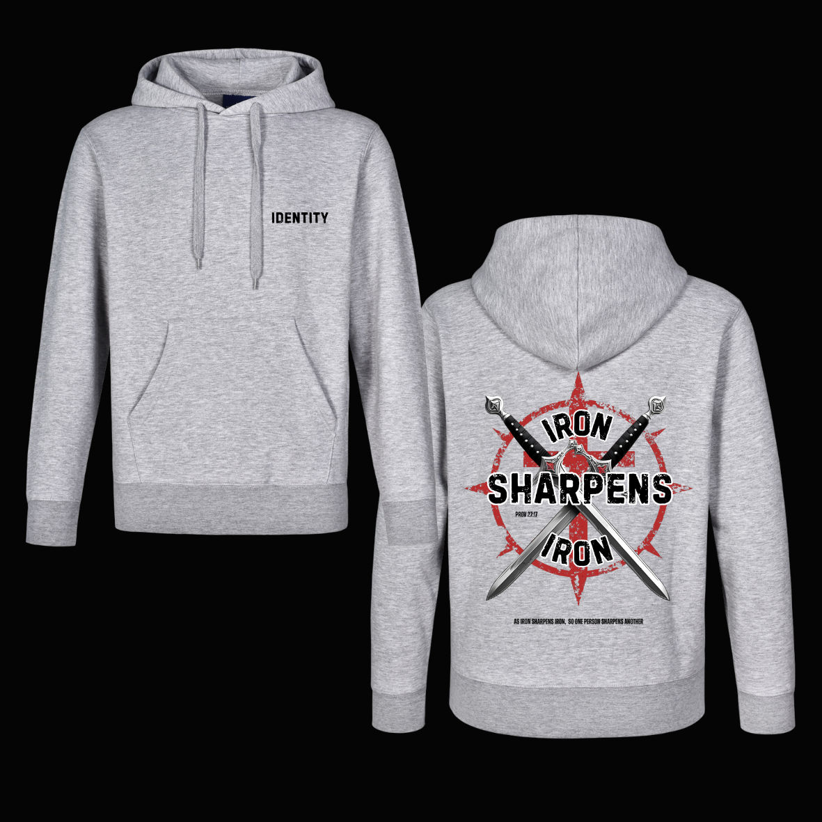 Iron Sharpens Iron Mens Hoodies
