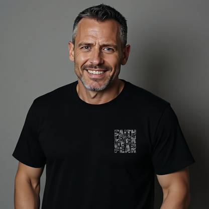 Mens Faith Over Fear Cammo Print Ts