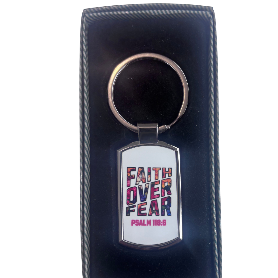 Faith Over Fear Keyring