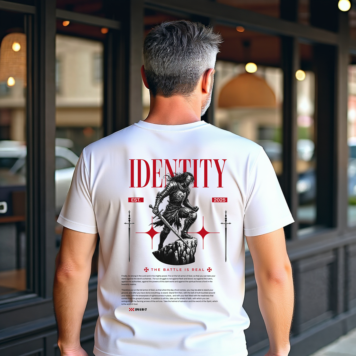 The Battle Is Real - Mens Christian T