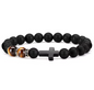 Unisex Beaded Cross Bracelet