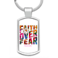 Faith Over Fear Keyring
