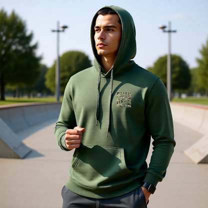 Cammo Faith Over Fear Hoodies