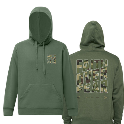 Cammo Faith Over Fear Hoodies