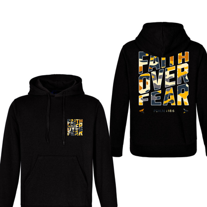 Cammo Faith Over Fear Hoodies