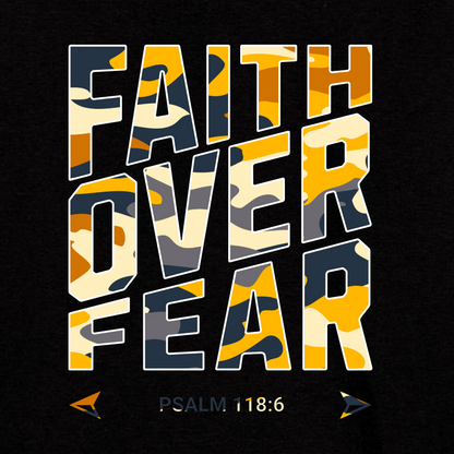 Cammo Faith Over Fear Hoodies