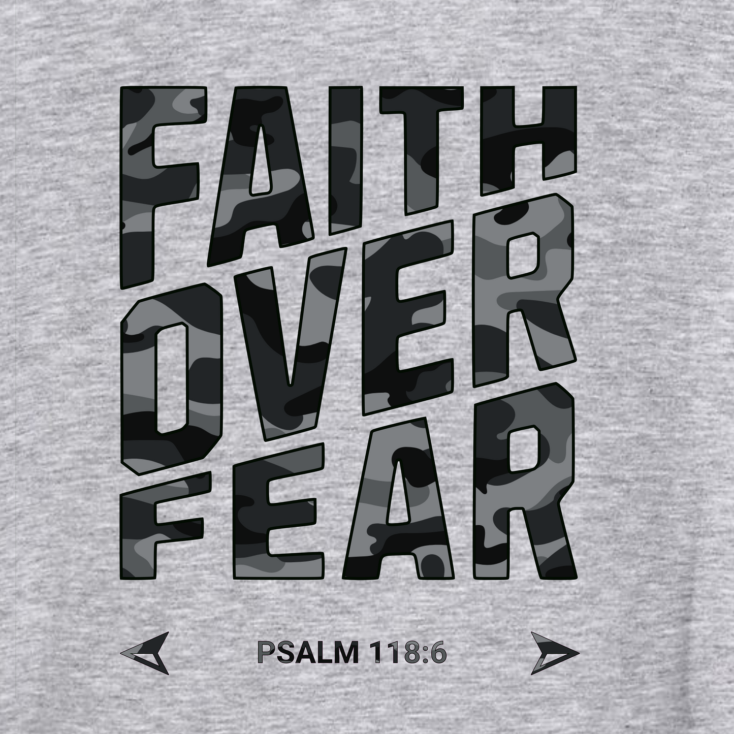 Cammo Faith Over Fear Hoodies