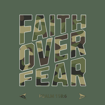Cammo Faith Over Fear Hoodies